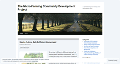 Desktop Screenshot of microfarmingcommunity.wordpress.com