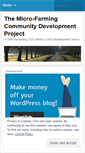 Mobile Screenshot of microfarmingcommunity.wordpress.com
