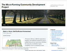 Tablet Screenshot of microfarmingcommunity.wordpress.com