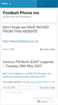 Mobile Screenshot of footballpod.wordpress.com