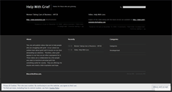 Desktop Screenshot of helpwithgrief.wordpress.com