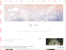 Tablet Screenshot of hellobrielle.wordpress.com