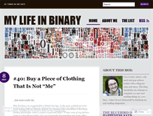 Tablet Screenshot of mylifeinbinary.wordpress.com