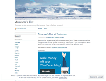 Tablet Screenshot of mawson.wordpress.com
