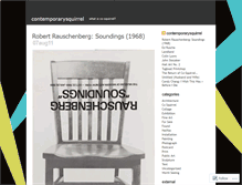 Tablet Screenshot of contemporarysquirrel.wordpress.com