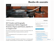 Tablet Screenshot of banhodeassento.wordpress.com