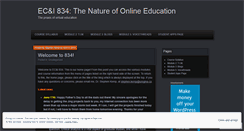 Desktop Screenshot of eci834.wordpress.com