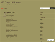 Tablet Screenshot of 365daysofpoems.wordpress.com