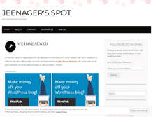 Tablet Screenshot of jeenager.wordpress.com