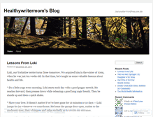 Tablet Screenshot of healthywritermom.wordpress.com