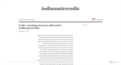 Desktop Screenshot of indianastrovedic.wordpress.com