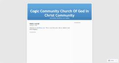 Desktop Screenshot of cogiccommunity.wordpress.com