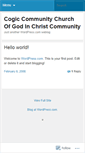 Mobile Screenshot of cogiccommunity.wordpress.com