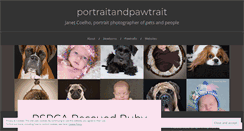 Desktop Screenshot of portraitandpawtrait.wordpress.com