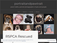 Tablet Screenshot of portraitandpawtrait.wordpress.com