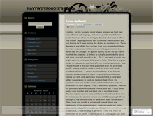 Tablet Screenshot of navywifefoodie.wordpress.com