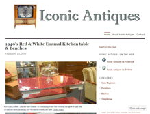 Tablet Screenshot of iconicantiques.wordpress.com