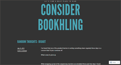 Desktop Screenshot of bookhling.wordpress.com