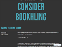 Tablet Screenshot of bookhling.wordpress.com