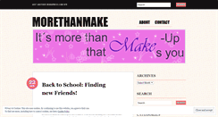 Desktop Screenshot of morethanmake.wordpress.com