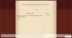Desktop Screenshot of milkandhoneydesign.wordpress.com