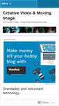 Mobile Screenshot of creativevideomovingimage.wordpress.com