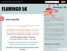 Tablet Screenshot of flamingo5k.wordpress.com