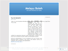 Tablet Screenshot of melayubolehblah.wordpress.com
