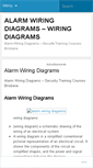 Mobile Screenshot of alarmwiringdiagramsces.wordpress.com