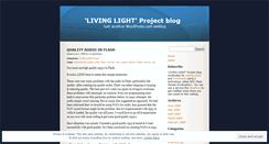 Desktop Screenshot of livinglightblog.wordpress.com