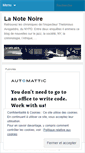 Mobile Screenshot of lanotenoire.wordpress.com