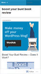 Mobile Screenshot of boostyourbustbookreview.wordpress.com