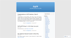 Desktop Screenshot of fafpf.wordpress.com