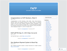 Tablet Screenshot of fafpf.wordpress.com