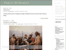 Tablet Screenshot of papistorthodoxy.wordpress.com