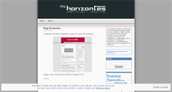 Desktop Screenshot of horizontesarquitetura.wordpress.com