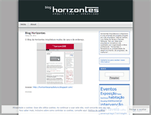 Tablet Screenshot of horizontesarquitetura.wordpress.com