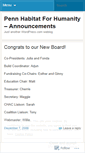 Mobile Screenshot of habannouncements.wordpress.com
