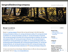 Tablet Screenshot of bergeralliedmovingcompany.wordpress.com