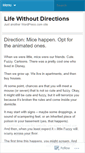 Mobile Screenshot of lifewithoutdirections.wordpress.com