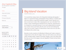 Tablet Screenshot of amycopeland.wordpress.com