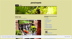 Desktop Screenshot of pensivepete.wordpress.com