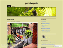 Tablet Screenshot of pensivepete.wordpress.com