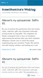 Mobile Screenshot of inawilhemina.wordpress.com