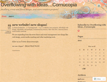 Tablet Screenshot of cornucopiamarketing.wordpress.com