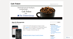 Desktop Screenshot of cafetrident.wordpress.com