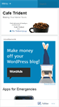 Mobile Screenshot of cafetrident.wordpress.com