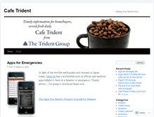 Tablet Screenshot of cafetrident.wordpress.com