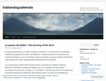 Tablet Screenshot of hablandoguatemala.wordpress.com
