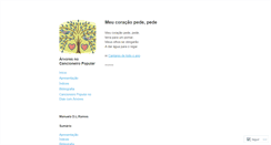 Desktop Screenshot of cancioneiropopulararvores.wordpress.com